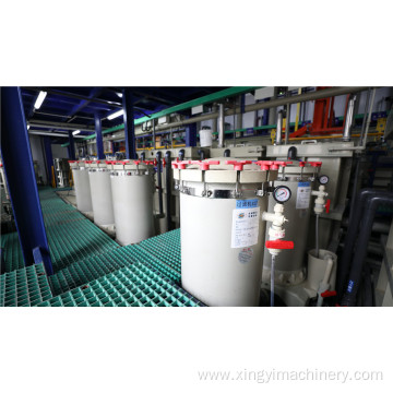 Electroplating line filter equipment